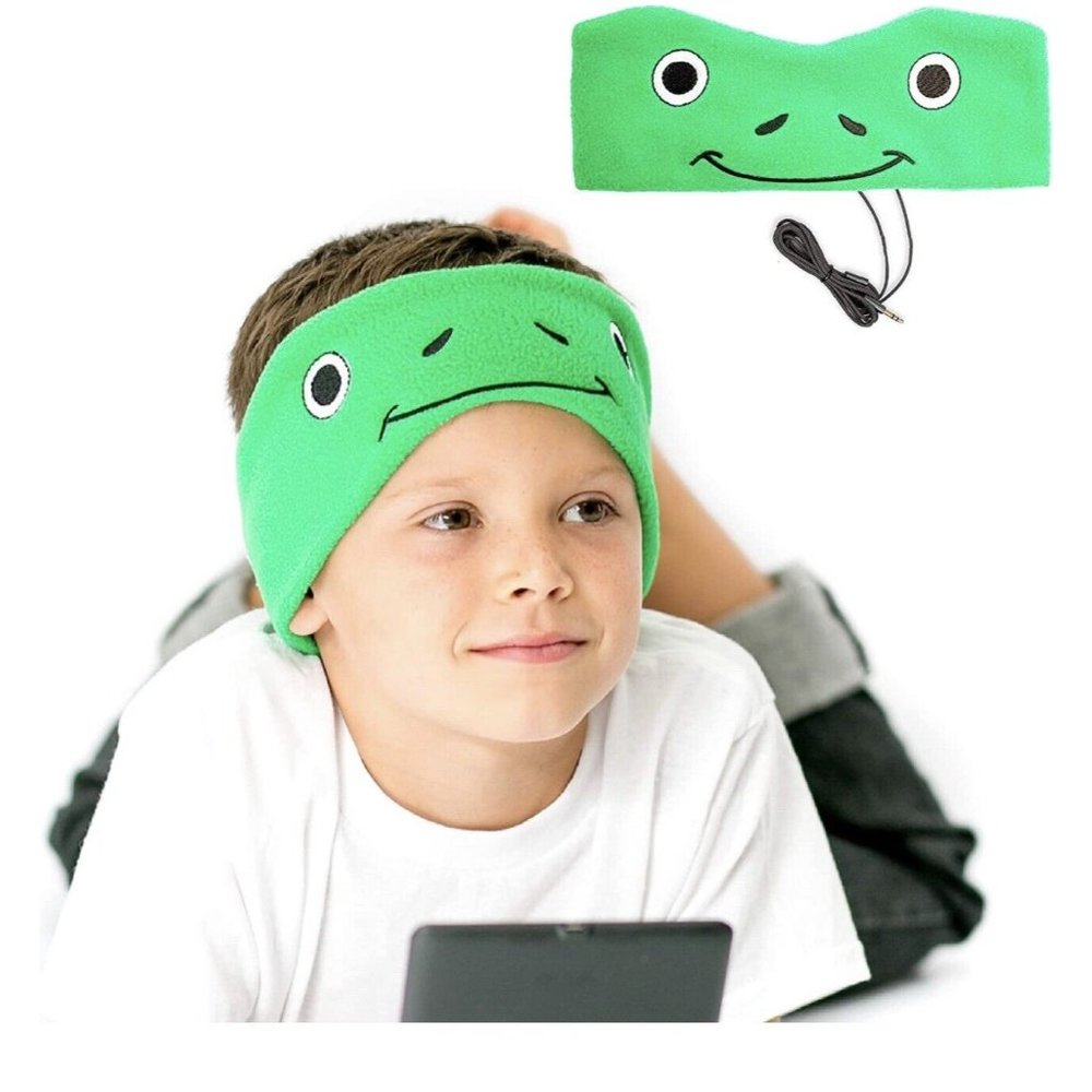 CozyPhones Kids Headphones Frog-Green